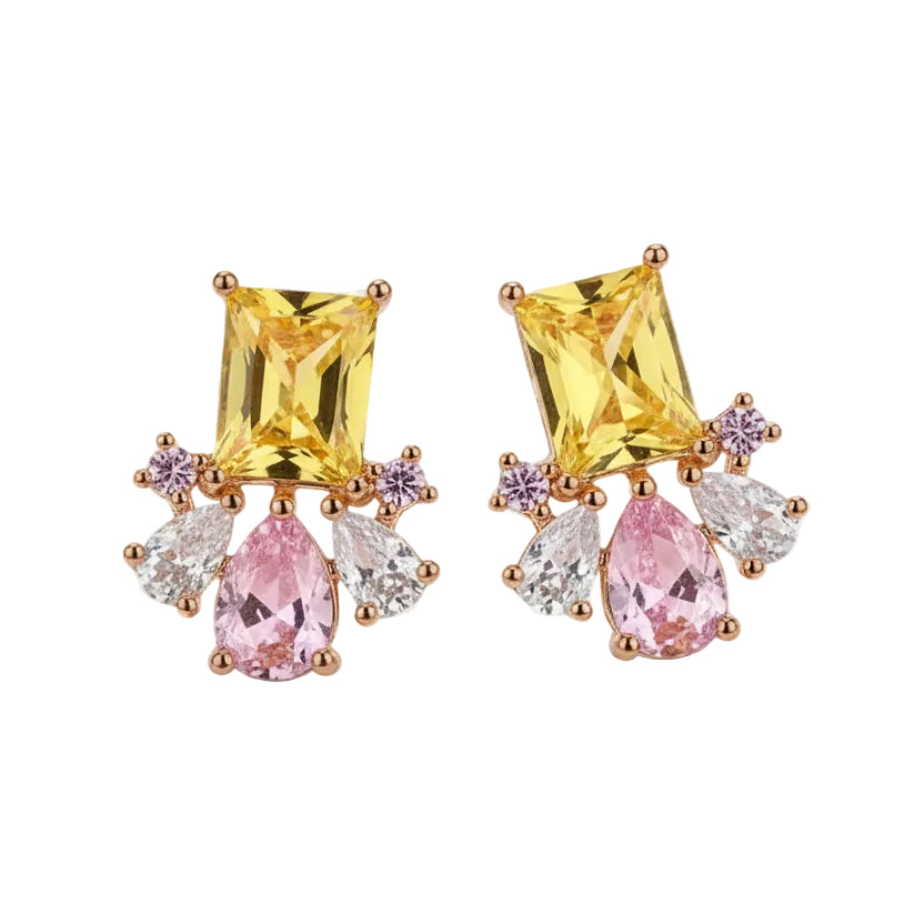 Crystal Cluster Earrings