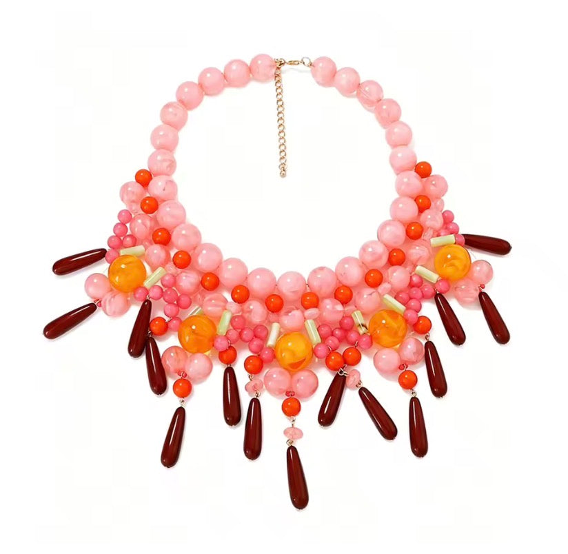 Beaded Macramé Necklace