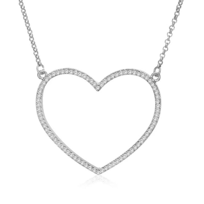 Loving Heart Pave Necklace