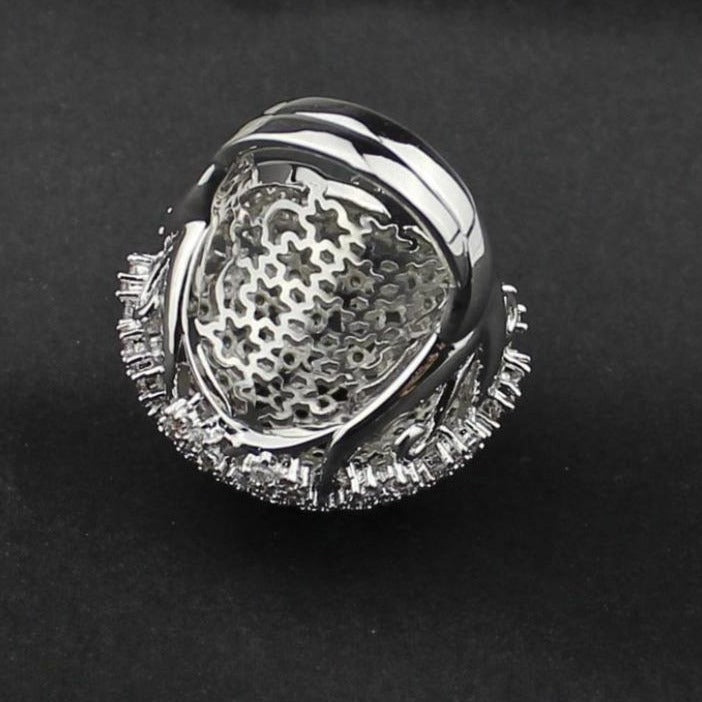 Daisy Cocktail Fine Ring - Silver